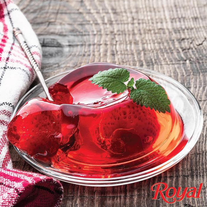Royal Strawberry Gelatin Dessert Mix, Sugar Free and Carb Free 0.32 0z