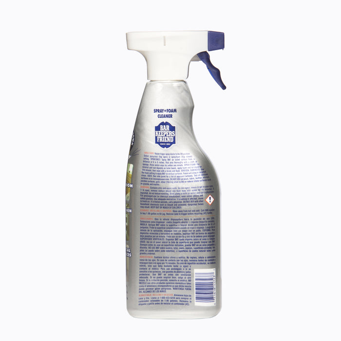 Bar Keepers Friend MORE Spray + Foam (25.4 oz) | Multipurpose Spray Cleanser and Rust Stain Remover