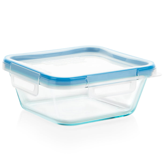 Snapware 4-Cup Total Solution Square Food Storage Container, Glass