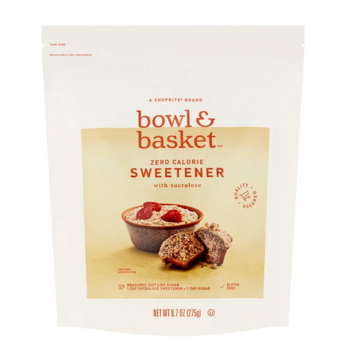 bowle basket zero calorie sweetener with sucralose 9.7oz