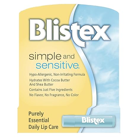 Blistex Simple and Sensitive Hypo-allergenic, Non-irritating Lip Moisturizer