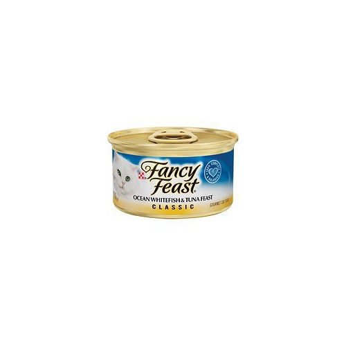 Purina Fancy Feast Wet Cat Food - Classic Ocean Whitefish & Tuna Feast 3 oz. Can