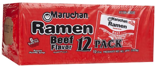 Maruchan Ramen Noodle Soup, Beef, 3 oz