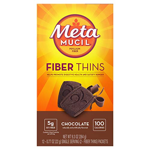 Metamucil Meta Mucil Fiber Thins Chocolate 24 Count