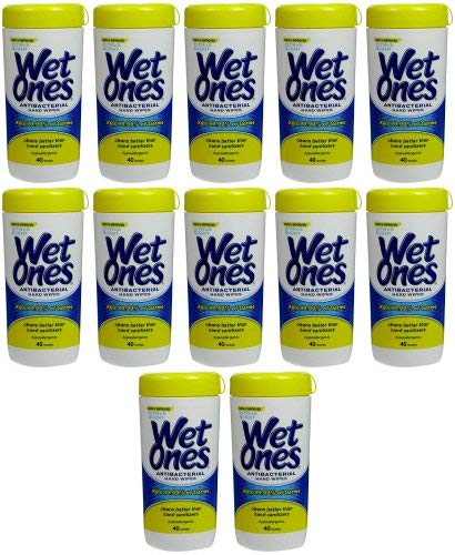 Wet Ones Antibacterial Hand Wipes Tropical Splash Citrus Scent 40 Ct Canister