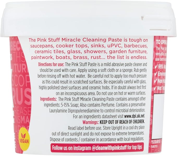 The Pink Stuff Miracle All Purpose Cleaning Paste Household Cleaner, 17.6 Oz