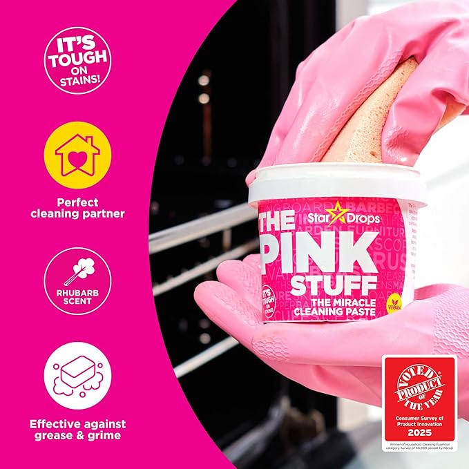 The Pink Stuff Miracle All Purpose Cleaning Paste Household Cleaner, 17.6 Oz