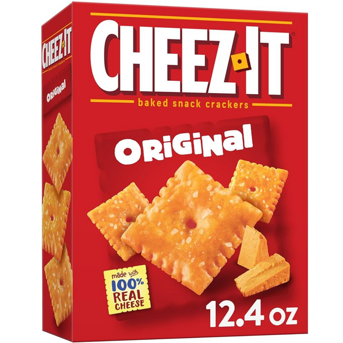 Cheez-It Baked Snack Cheese Crackers, Original, 12.4 oz Box