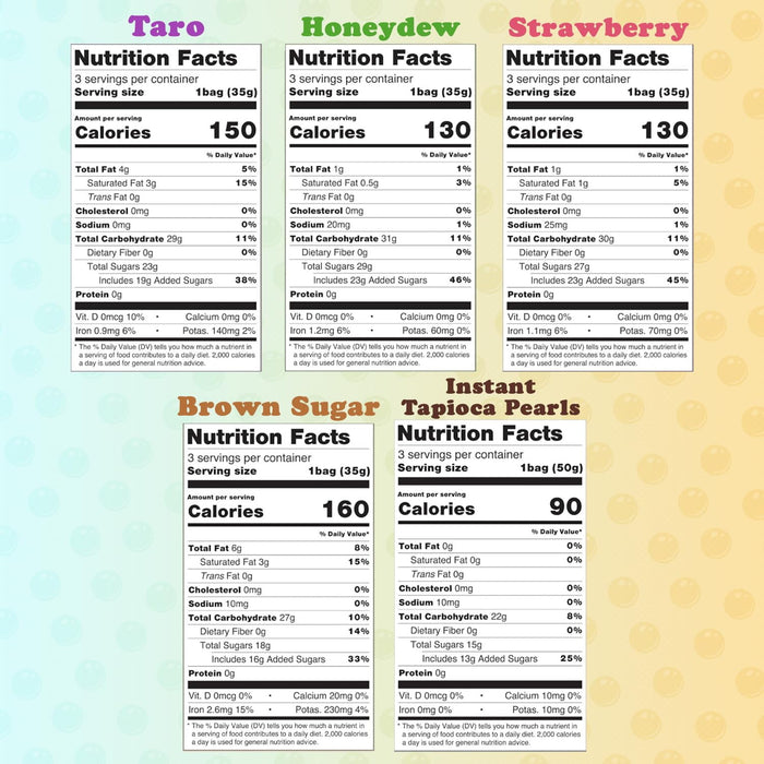 POCAS BUBBLE TEA DIY KIT - BROWN SUGAR 5pk