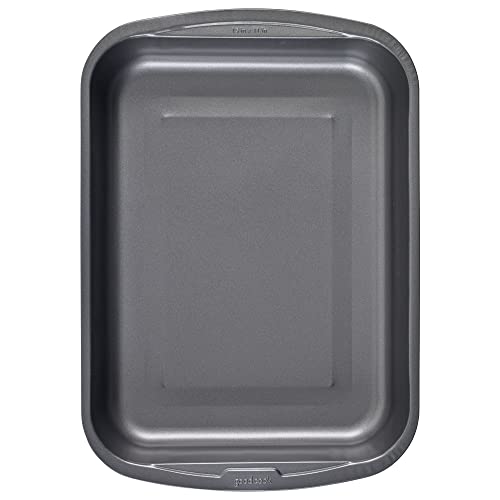 Goodcook 04048 Metal Utensil Nonstick Roast Pan, Easy Clean Dishwasher Safe, 11.5 Inch x 15.5, Silver