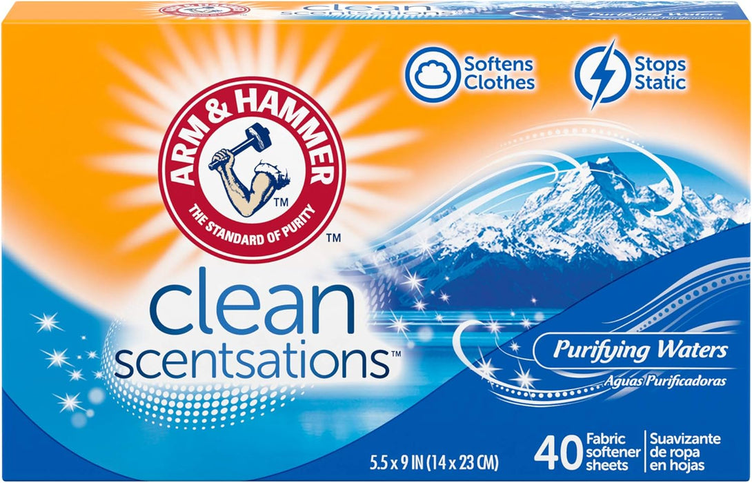 ARM & HAMMER Fabric Softener Sheets, 40 sheets