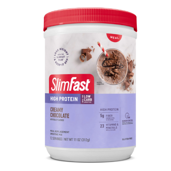 Slim Fast Advanced Nutrition High Protein Smoothie Powder, Creamy Chocolate, 11 oz