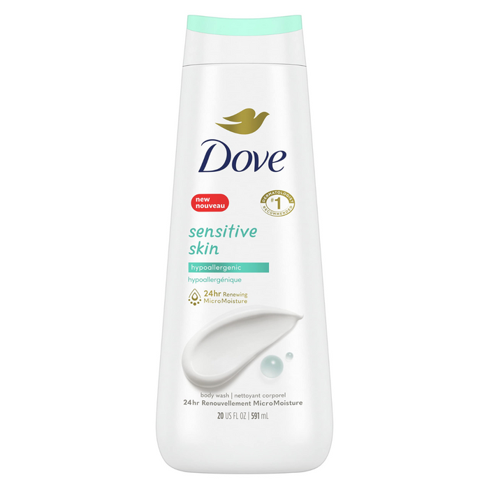 Dove Sensitive Skin Hypoallergenic Body Wash - 20 fl oz