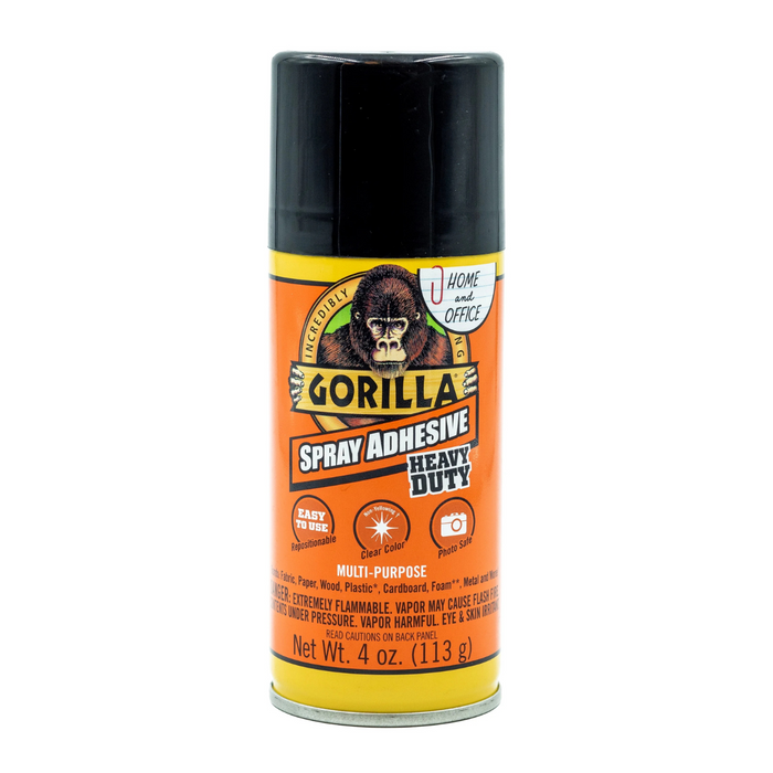 Gorilla Spray Adhesive 4 ounce, Clear