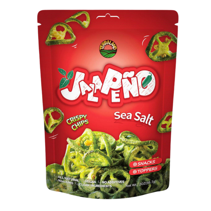 Jalapeño Crispy Chips -Sea Sal 2oz Bag